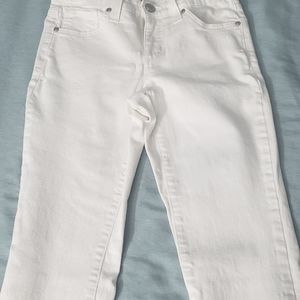 Vintage America, straight leg white jeans